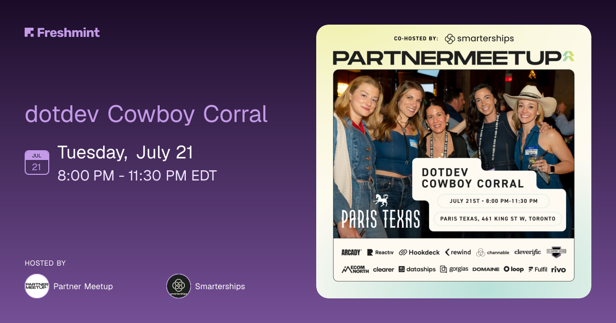 dotdev Cowboy Corral event banner